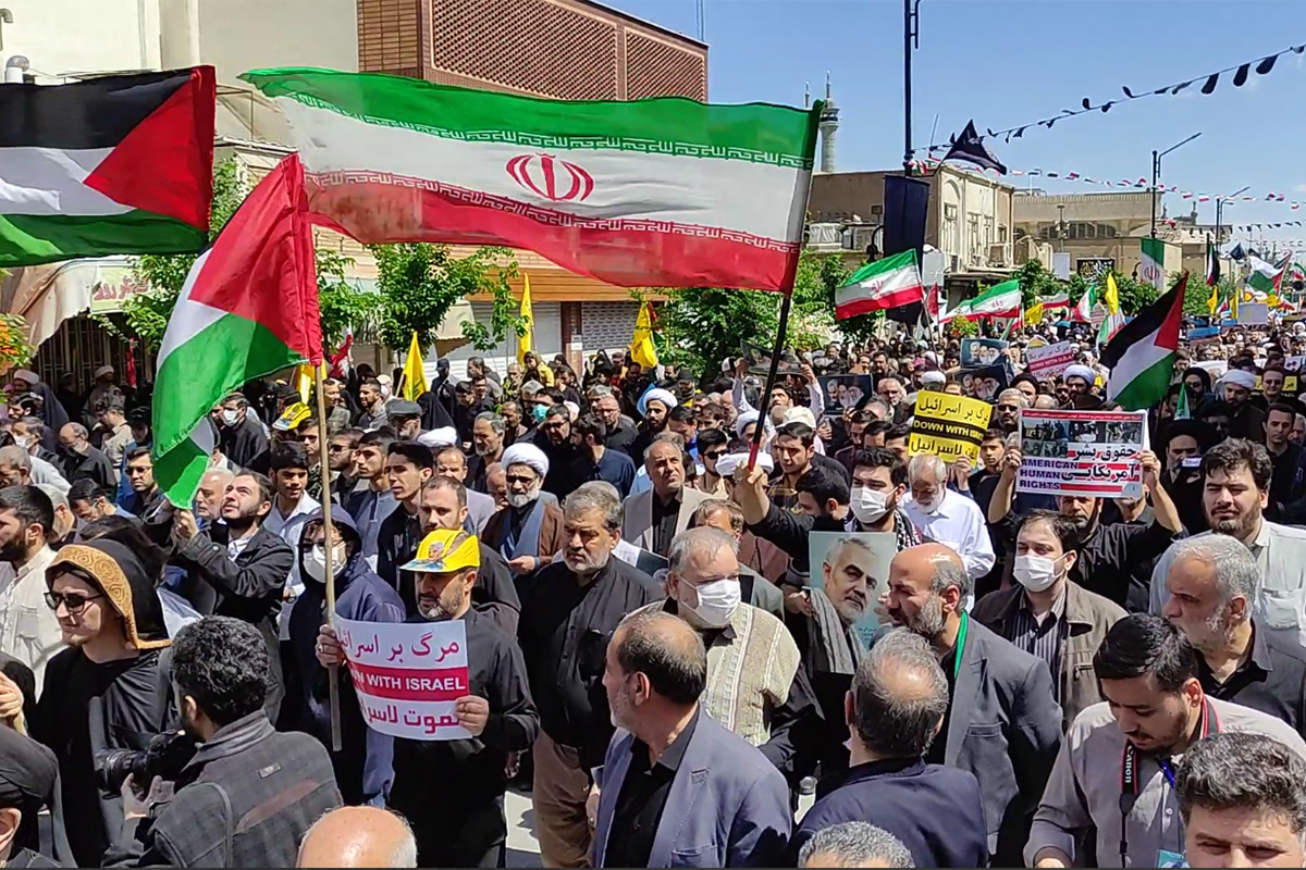  راهپیمایی مردم قم در محکومیت جنایات رژیم صهیونی