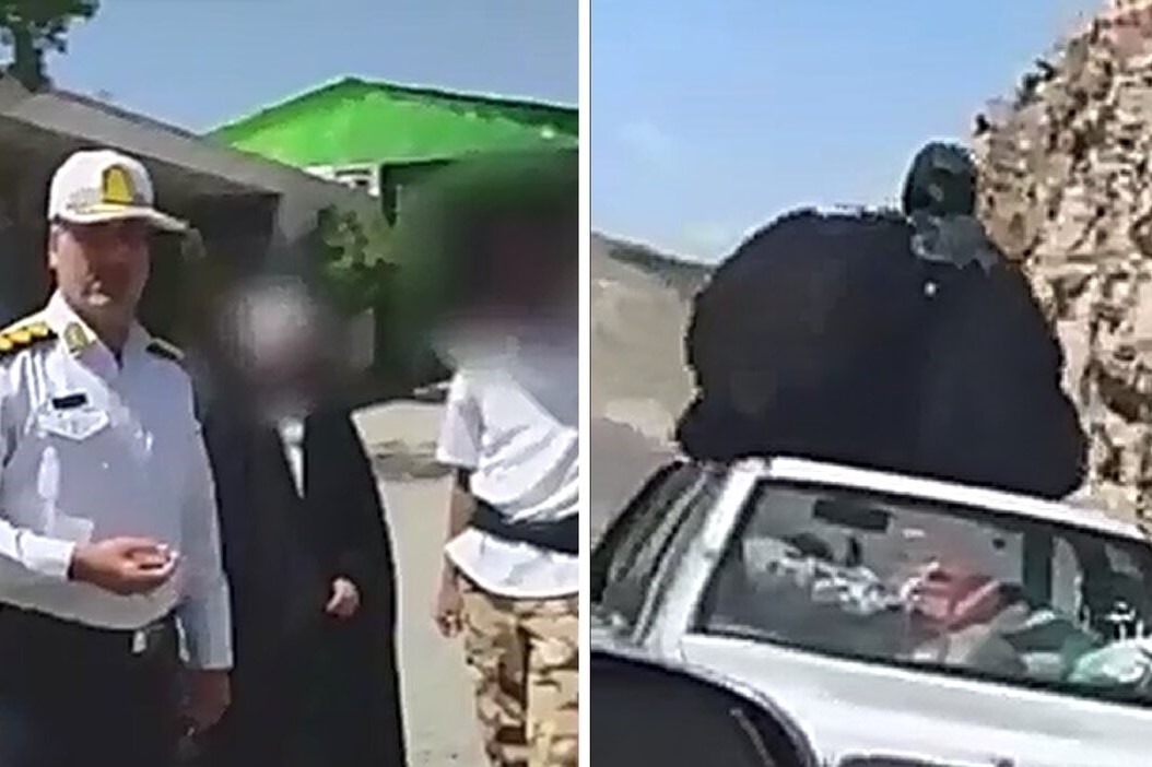 توقیف خودرو و دستگیری راننده متخلف به‌ دلیل رفتار هنجارشکنانه
