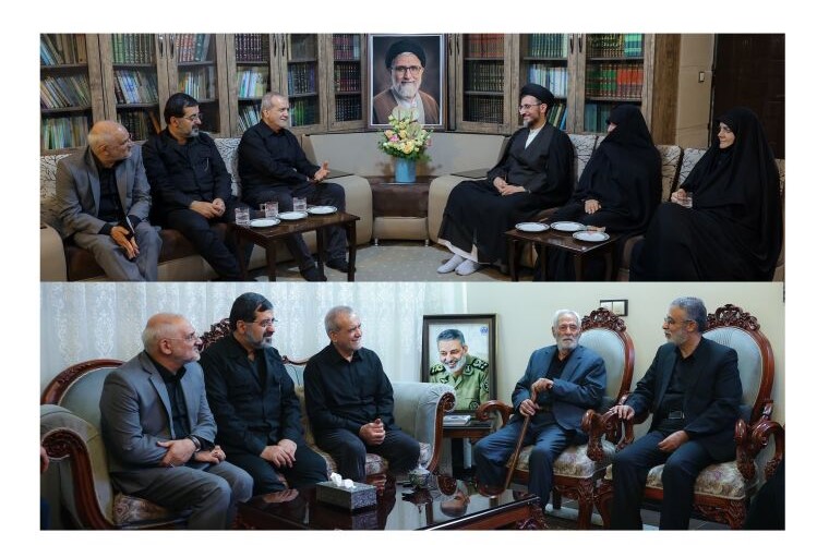 دیدار پزشکیان با خانواده شهیدان حجتالاسلام خطیب و امیر موسوی دیدار پزشکیان با خانواده شهیدان حجتالاسلام خطیب و امیر موسوی