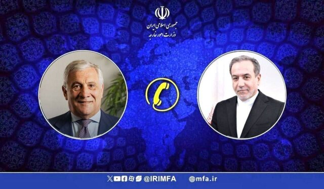 عراقچی با وزیر امور خارجه ایتالیا گفتگو کرد