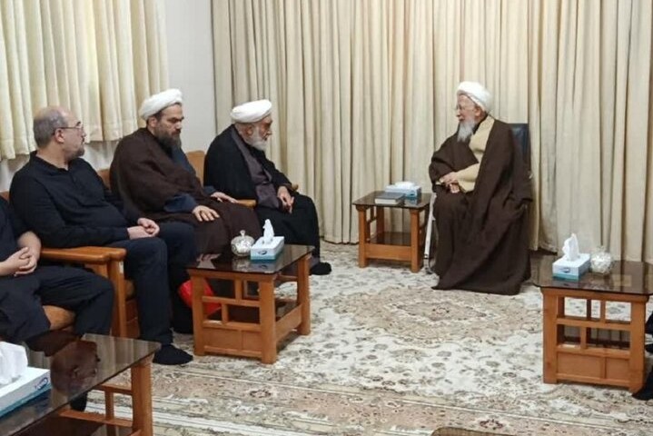 دیدار حججالاسلام محمدی گلپایگانی و سید حسن خمینی با آیتالله جوادی آملی