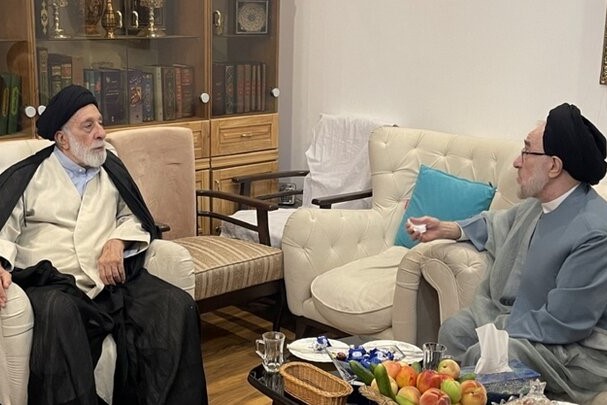 دیدار سید محمد خاتمی با برادر رهبر شهید