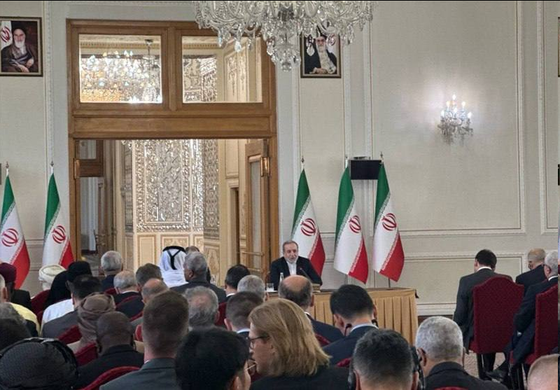 دیدار عراقچی با سفرا و روسای نمایندگیهای خارجی و بینالمللی مقیم تهران دیدار عراقچی با سفرا و روسای نمایندگیهای خارجی و بینالمللی مقیم تهران