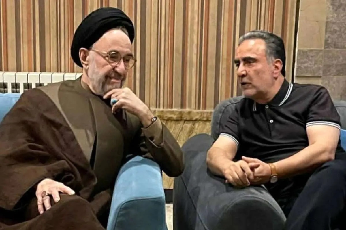 خاتمی و مصطفی تاجزاده دیدار کردند خاتمی و مصطفی تاجزاده دیدار کردند