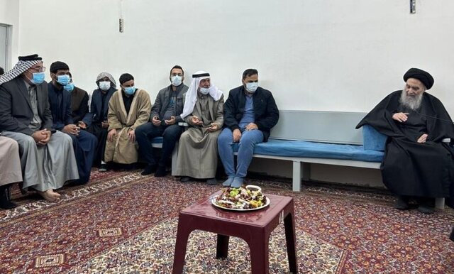 آیتالله العظمی سیستانی دیدارهای خود را از سر گرفتند آیتالله العظمی سیستانی دیدارهای خود را از سر گرفتند