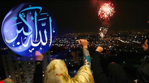 مردم ایران امشب بانگ «الله اکبر» سر می‌دهند