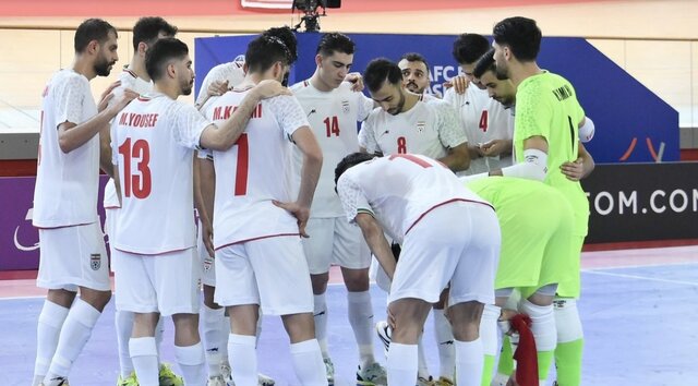 فوتسال ایران بر بام آسیا ایستاد فوتسال ایران بر بام آسیا ایستاد