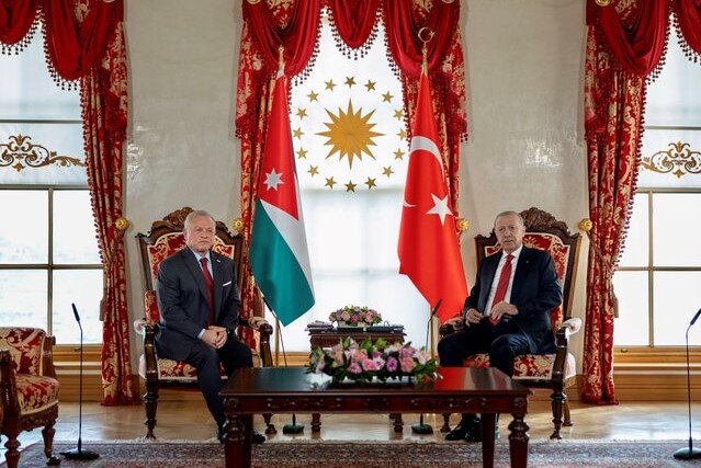 رایزنی اردوغان و پادشاه اردن درباره پروندههای سوریه، غزه و ایران رایزنی اردوغان و پادشاه اردن درباره پروندههای سوریه، غزه و ایران
