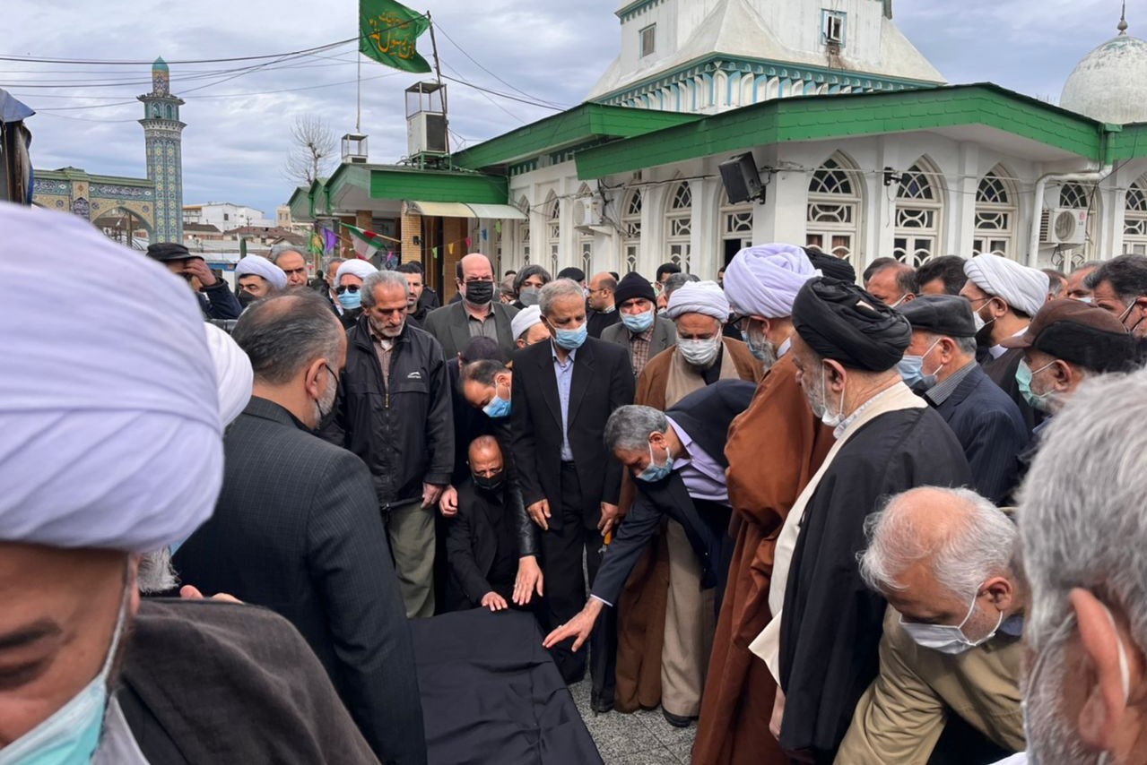 معاون رییس جمهور در مراسم تشییع پیکر واعظ جوادی آملی شرکت کرد