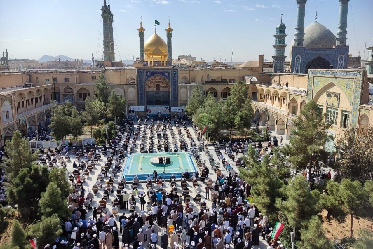 طلاب قم برای دفاع از مردم افغانستان تجمع کردند+ تصویر