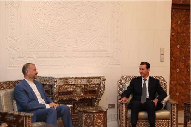 امیرعبداللهیان با بشار اسد دیدار و گفتگو کرد
