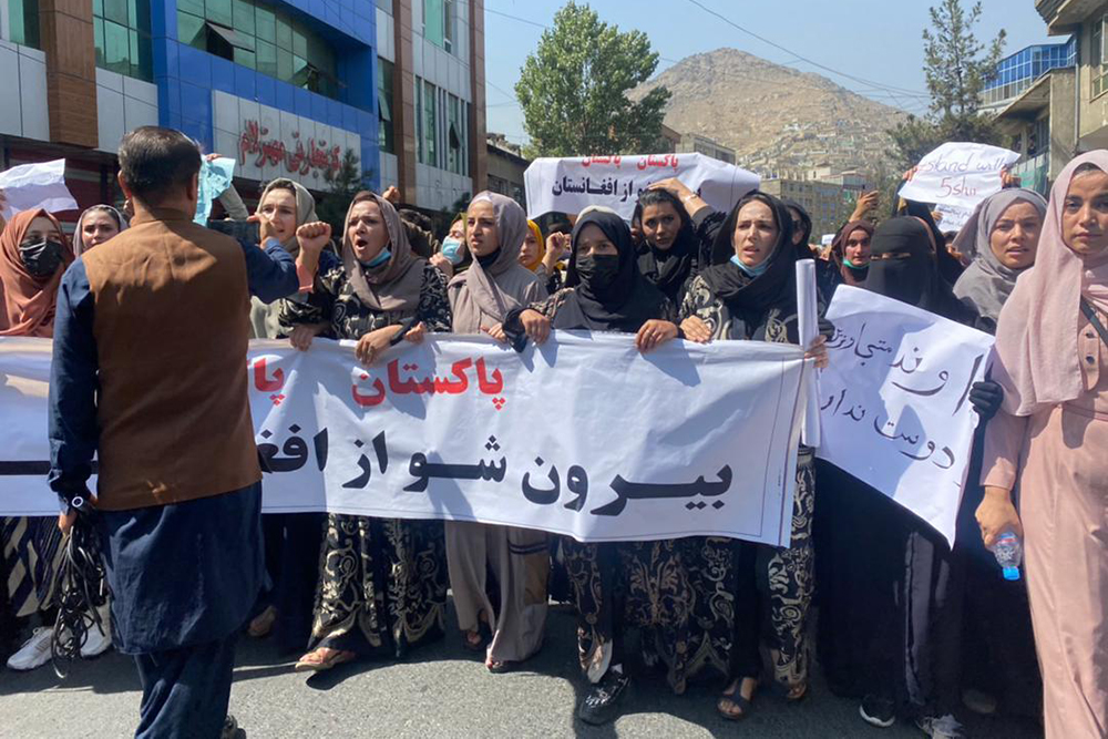 دو کشته در تظاهرات ضد طالبان