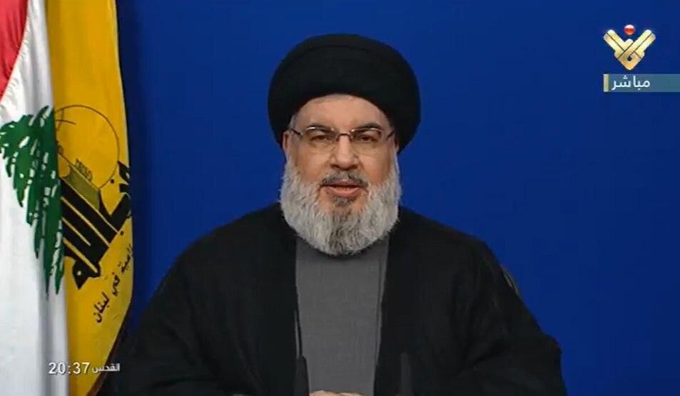 پیام تسلیت سیدحسن نصرالله به رهبر انقلاب در پی شهادت آیت‌الله رئیسی